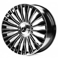 Replica Forged Mercedes (MR0003) 9x21 5x112 ET34 DIA66,6 (gloss black machined face)