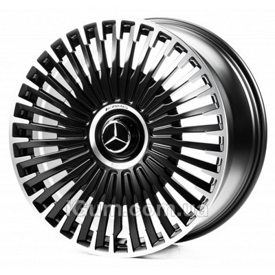 Диски Replica Forged Mercedes (MR0009) 10x22 5x112 ET47 DIA66,6 (satin black machined face)