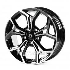 Replica Hyundai (HND16096) 6,5x16 5x114,3 ET46 DIA67,1 (gloss black machined face)