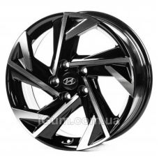 Replica Hyundai (HND17713) 7x17 5x114,3 ET49 DIA67,1 (gloss black machined face)