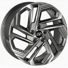 Replica Hyundai (HND345) 7,5x18 5x114,3 ET51 DIA67,1 (gun metal machined face)