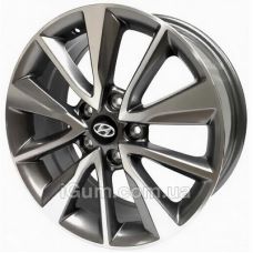 Replica Hyundai (HND7030) 7x17 5x114,3 ET52 DIA67,1 (gun metal machined face)