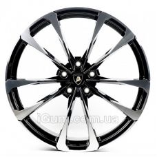 Диски Replica Lamborghini (LAMB854) 11,5x23 5x130 ET27 DIA71,6 (gloss black machined face)