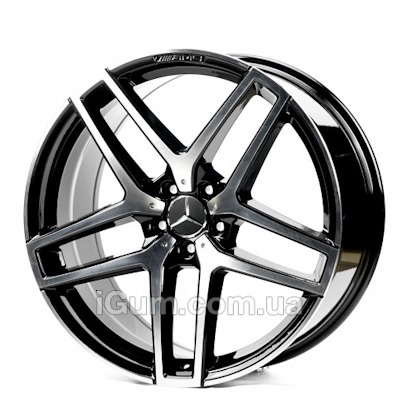 Диски Replica Mercedes (MR001-05) 11x21 5x112 ET38 DIA66,6 (black machined face)