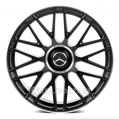 Диски Replica Mercedes (MR01) 11,5x22 5x112 ET47 DIA66,6 (matt black lip polished)