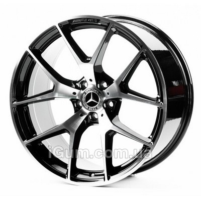 Диски Replica Mercedes (MR021-057) 8,5x20 5x112 ET40 DIA66,6 (black machined face)