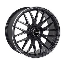 Replica Mercedes (MR1261) 8,5x19 5x112 ET38 DIA66,6 (satin black lip polished)