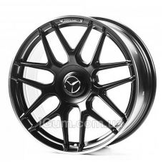 Replica Mercedes (MR29) 9x19 5x112 ET52 DIA66,6 (matt black lip polished)