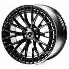 Replica Mercedes (MR475) 8,5x20 5x112 ET40 DIA66,6 (matt black machined lip)