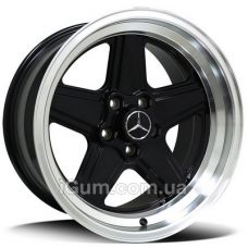 Диски Replica Mercedes (MR5006) 9x17 5x112 ET11 DIA66,6 (black machined lip)
