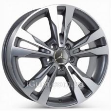 Replica Mercedes (MR505) 7,5x18 5x112 ET52 DIA66,6 (gun metal machined face)
