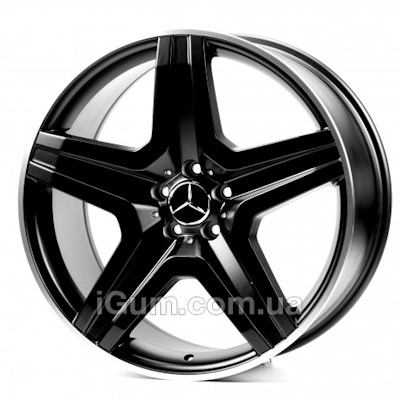 Диски Replica Mercedes (MR5126) 10x20 5x112 ET46 DIA66,6 (satin black machined lip)