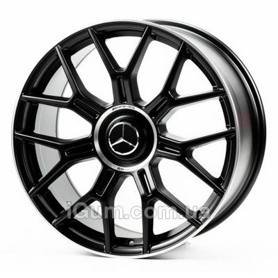 Диски Replica Mercedes (MR606) 9,5x20 5x112 ET35 DIA66,6 (satin black machined lip)