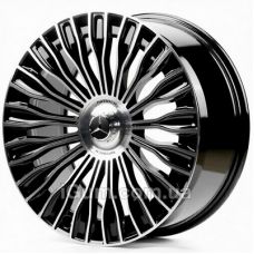 Replica Mercedes (MR8125) 9,5x20 5x112 ET40 DIA66,6 (black machined face)
