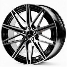 Replica Mercedes (MR8127) 7,5x19 5x112 ET38 DIA66,6 (black machined face)