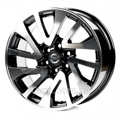 Диски Replica Nissan (NS1145) 7,5x17 6x114,3 ET25 DIA66,1 (gloss black machined face)