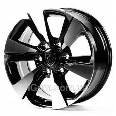 Replica Peugeot (PG17421) 7,5x17 6x139,7 ET25 DIA106,1 (gloss black machined face)
