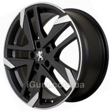 Replica Peugeot (PG275) 7x17 4x108 ET25 DIA65,1 (matte black machined face)
