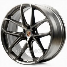 Replica Porsche (PO878) 10x22 5x130 ET45 DIA71,6 (satin gun metal)