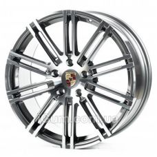 Replica Porsche (PR20140) 8,5x20 5x130 ET50 DIA71,6 (gloss grey machined face)