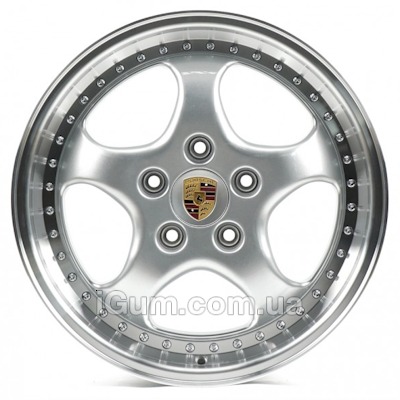 Диски Replica Porsche (PR495) 8x18 5x130 ET50 DIA71,6 (silver lip polished)
