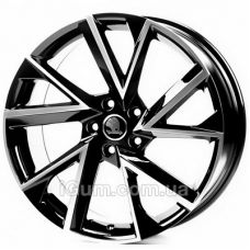 Replica Skoda (SK6116) 7x17 5x112 ET49 DIA57,1 (black machined face)