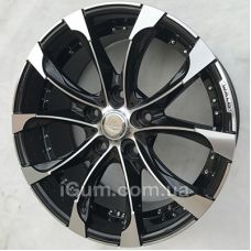 Replica Toyota (TY1091) 6x15 5x100 ET40 DIA54,1 (black machined face)