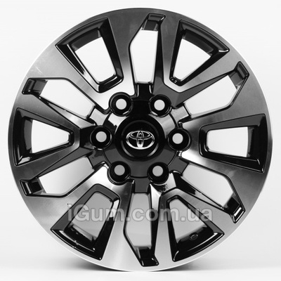 Диски Replica Toyota (TY1743) 7,5x17 6x139,7 ET25 DIA106,1 (gloss black machined face)