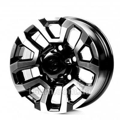 Диски Replica Toyota (TY3187) 7x16 5x150 ET0 DIA110,5 (black machined face)