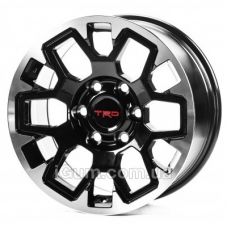 Replica Toyota (TY3431) 8x17 6x139,7 ET15 DIA106,1 (black machined face)