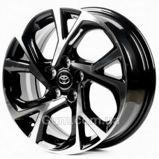 Replica Toyota (TY405) 7x17 5x114,3 ET45 DIA60,1 (black machined face)