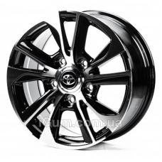 Диски Replica Toyota (TY776) 8,5x18 5x150 ET58 DIA110,1 (black machined face)