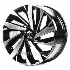Replica Volkswagen (VV18423) 8x18 5x112 ET44 DIA57,1 (gloss black machined face)