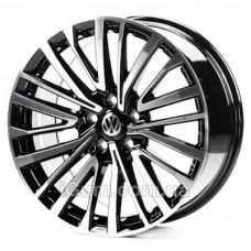 Replica Volkswagen (VV18515) 8x18 5x120 ET45 DIA65,1 (gloss black machined face)