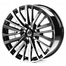 Replica Volkswagen (VV18703) 8x18 5x112 ET44 DIA57,1 (gloss black machined face)