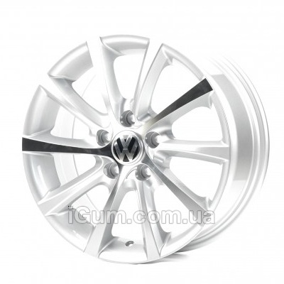 Диски Replica Volkswagen (VV206) 7x16 5x112 ET45 DIA57,1 (silver machined face)