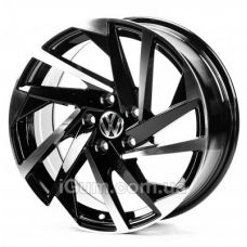 Replica Volkswagen (VV3280) 7,5x17 5x112 ET35 DIA57,1 (black machined face)