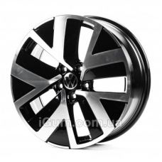 Replica Volkswagen (VV3353) 7x18 5x112 ET43 DIA57,1 (black machined face)