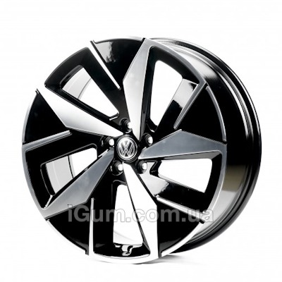 Диски Replica Volkswagen (VV5647) 9x20 5x112 ET42 DIA57,1 (gloss black machined face)