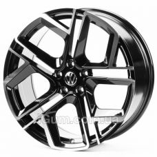 Replica Volkswagen (VV766) 8,5x19 5x112 ET38 DIA57,1 (gloss black machined face)