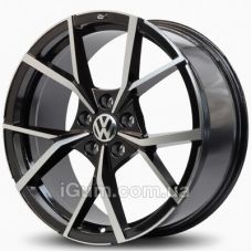 Replica Volkswagen (VW3112) 9x21 5x112 ET31 DIA57,1 (black machined)