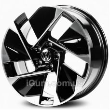 Replica Volkswagen (VW3342) 7,5x18 5x112 ET50 DIA57,1 (black machined)