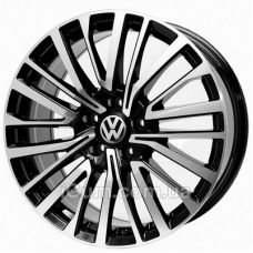 Replica Volkswagen (VW6129) 8x18 5x120 ET50 DIA65,1 (black machined face)