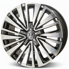 Replica Volkswagen (VW663) 8x18 5x112 ET44 DIA57,1 (black machined)