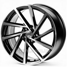 Replica Volkswagen (VW681) 7,5x17 5x100 ET35 DIA57,1 (black machined face)