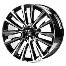 Replica Volvo (V22670) 9x22 5x108 ET38,5 DIA63,4 (gloss black machined face)