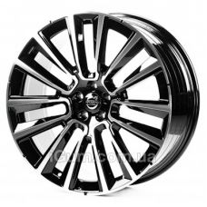 Replica Volvo (V3562) 9x21 5x108 ET38,5 DIA63,4 (black machined face)