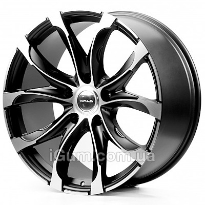 Диски Replica Wald (W086) 10x22 5x150 ET40 DIA110,1 (satin black machined face)
