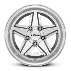Подбор дисков на BMW 5 series (E34) в Днепре Ronal R9 7x15 5x120 ET17 DIA82 (silver machined lip)