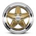 Диски Ronal R9 7x15 5x112 ET23 DIA66,6 (racing gold machined lip)